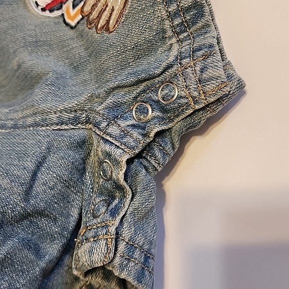 Kids Denim Overalls Brand Carte's Size 6months - Picture 7 of 9